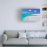 Highland Dunes Beach 16 by Dennis Frates - Wrapped Canvas Photograph Canvas in Blue/Green/Indigo | 12 H x 19 W x 2 D in | Wayfair