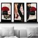 Rosdorf Park Loved by Jodi - 3 Piece Picture Frame Graphic Art Plastic/Acrylic in Black/Red | 52.5 H x 33.5 W x 1 D in | Wayfair