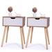 George Oliver 1 - Drawer Nightstand Set Of 2 Wood in Brown | 23.1 H x 15.7 W x 11.7 D in | Wayfair AFF7F92F3D1A4EE2BE93A13CD42DDCD1