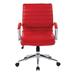 Orren Ellis Conference Chair Upholste, Leather in Red | 41 H x 23.5 W x 23.38 D in | Wayfair 4329C1FC6CBD406E8C591F309E8695D0