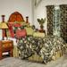 Bayou Breeze Myrtlewood Black/Gold Standard Cotton 4 Piece Comforter Set Polyester/Polyfill/Cotton in Green | Wayfair