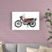 Williston Forge Two Wheels II by Annie Warren - Wrapped Canvas Print Canvas in Black/Red | 20 H x 30 W x 1.25 D in | Wayfair