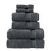 Eider & Ivory™ Klassic Collection 6 Piece 100% Cotton Towel Set by SaaSoh 100% Cotton in Gray/Black | 30 W in | Wayfair