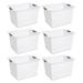 Sterilite Large Ultra Basket, Storage Bin Organize Closet, Cabinet, Pantry, Shelving & Countertops Plastic in White | 16 H x 13 W x 10 D in | Wayfair