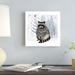 Trinx Cozy Woodland Animal IV by Victoria Borges - Wrapped Canvas Print Canvas in Black/Gray/Green | 12 H x 12 W x 1.25 D in | Wayfair