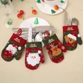 Couverts trempés mignons porte-sac poches décor de table décor de Noël décoration du Nouvel An