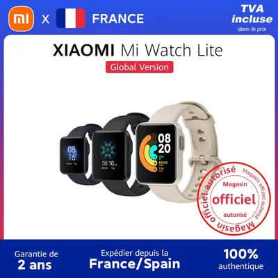 Version mondiale Xiaomi Mi Watch Lite Bluetooth SmartWatch 5ATM étanche Fitness Heart Rate Monitor