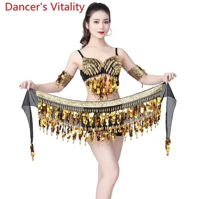 Ceinture de pièces de danse du ventre pour femmes écharpe de danse du ventre accessoires de