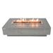 Elementi Hampton Outdoor Fire Pit Table 56" Rectangular Patio Heater - Natural Gas