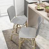 Stella Bohemian Natural Tone 30-inch Patio Bar Chairs (Set of 2) by Furniture of America - Set of 2