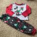 Disney Pajamas | Disney Red Mickey Mouse Christmas Pants Top Pjs | Color: Green/Red | Size: 4b