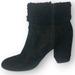 American Eagle Outfitters Shoes | American Eagle Fur-Lined Heeled Booties | Color: Black | Size: 9