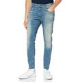 G-STAR RAW Men's Revend Skinny Jeans, Blue (Antic Faded Monaco Blue Destroyed 8968-C470), 32W / 30L