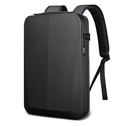 UKKD Backpack Mens Backpacks Slim Hard Shell Men'S Business Shoulder Backpack Laptop Bag Usb Multi Layer Storage Waterproof Bag