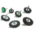 Assortiment de 7 brosses rotatives circulaires sur tige Brins inox - a l'unité - Pack 7 ø - Fil