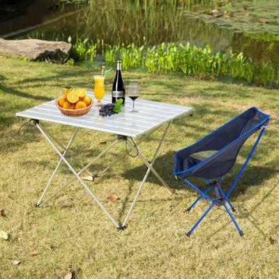 WOLTU Alu Campingtisch klappbar Falttisch mit Tragetasche, Aluminium Reisetisch, leichte Alu Tisch