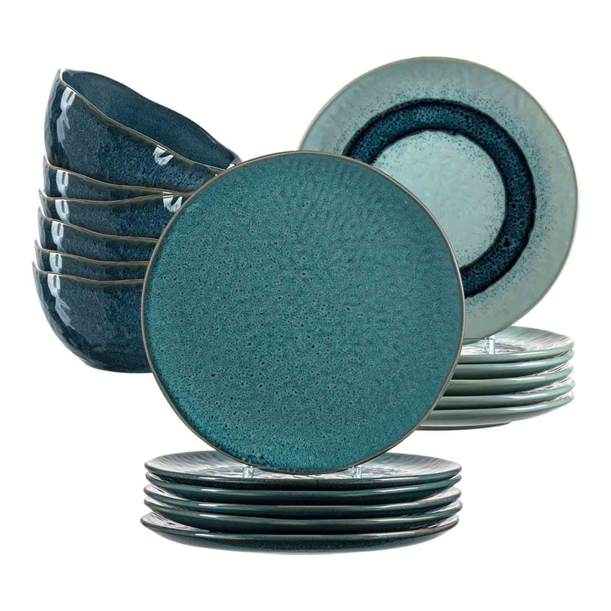 Leonardo MATERA Geschirr Tafelservice blau 18-teilig Image