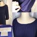 Michael Kors Dresses | Navy Blue Michael Kors Wool Blend Sweater Dress L | Color: Blue | Size: L