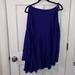 Free People Dresses | Free People Clear Skies Cold Shoulder Dress Purple Size Medium Long Sleeves | Color: Purple | Size: M