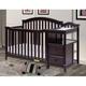 AFG Baby Furniture Kali 4-in-1 Convertible Crib & Changer w/ Toddler Guardrail Wood in Brown | 46 H x 73 W x 30 D in | Wayfair 4566E+016E