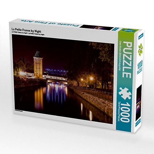 Puzzle CALVENDO Puzzle La Petite France by Night - 1000 Teile Foto-Puzzle glückliche Stunden Kinder