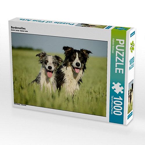 Puzzle CALVENDO Puzzle Bordercollies - 1000 Teile Foto-Puzzle glückliche Stunden Kinder