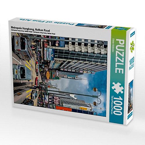 Puzzle CALVENDO Puzzle Metropole Hongkong, Nathan Road - 1000 Teile Foto-Puzzle glückliche Stunden Kinder