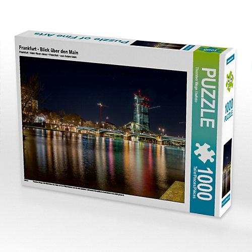 Puzzle Frankfurt - Blick über den Main Foto-Puzzle Bild von twfoto Puzzle