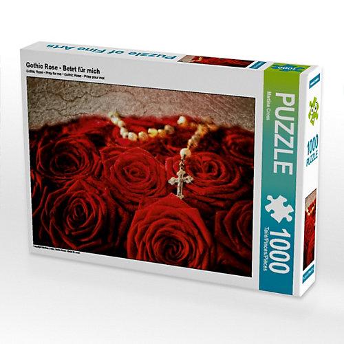 Puzzle CALVENDO Puzzle Gothic Rose - Betet mich - 1000 Teile Foto-Puzzle glückliche Stunden Kinder