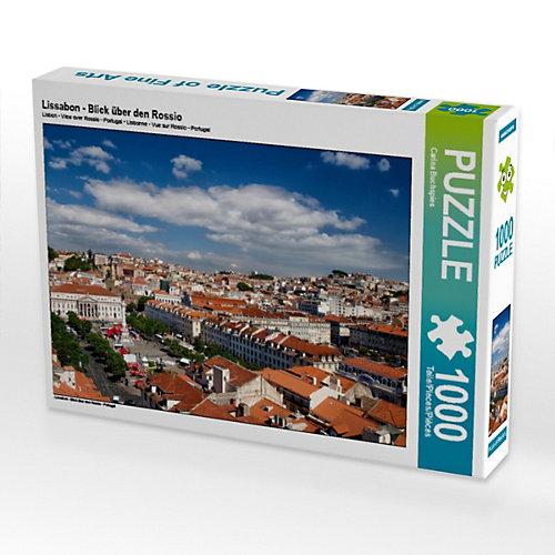 Puzzle CALVENDO Puzzle Lissabon - Blick über den Rossio - 1000 Teile Foto-Puzzle glückliche Stunden Kinder