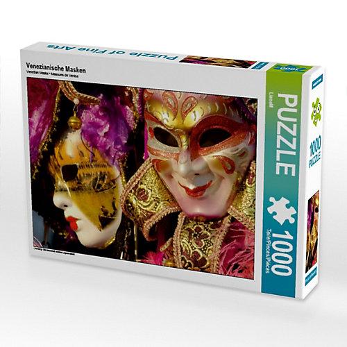 Puzzle CALVENDO Puzzle Venezianische Masken - 1000 Teile Foto-Puzzle glückliche Stunden Kinder