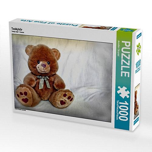 Puzzle CALVENDO Puzzle Teddybär - 1000 Teile Foto-Puzzle glückliche Stunden Kinder
