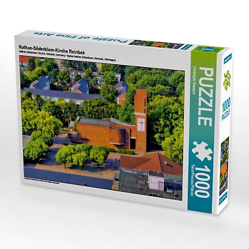 Puzzle CALVENDO Puzzle Nathan-Söderblom-Kirche Reinbek - 1000 Teile Foto-Puzzle glückliche Stunden Kinder
