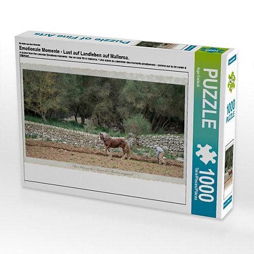 Puzzle CALVENDO Puzzle Emotionale Momente - Lust auf Landleben auf Mallorca. - 1000 Teile Foto-Puzzle glückliche Stunden Kinder