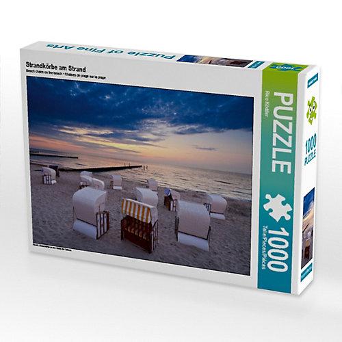 Puzzle Strandkörbe am Strand Foto-Puzzle Bild von Rico Ködder Puzzle