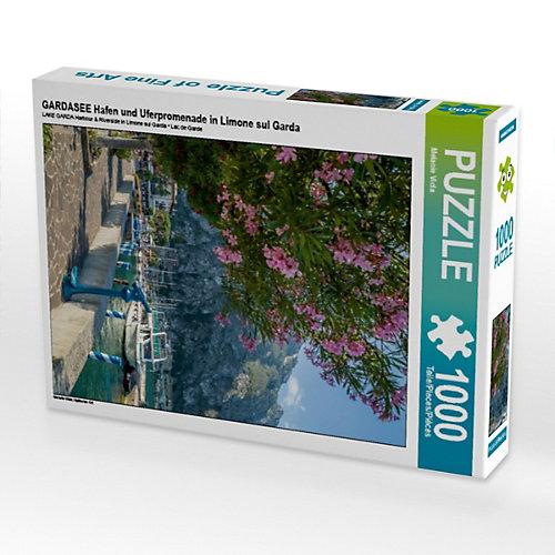 Puzzle CALVENDO Puzzle GARDASEE Hafen und Uferpromenade in Limone sul Garda - 1000 Teile Foto-Puzzle glückliche Stunden Kinder