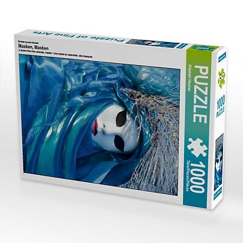 Puzzle CALVENDO Puzzle Masken, Masken - 1000 Teile Foto-Puzzle glückliche Stunden Kinder