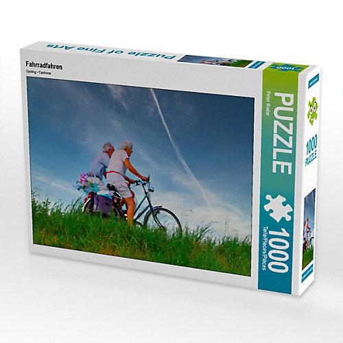 Puzzle CALVENDO Puzzle Fahrradfahren - 1000 Teile Foto-Puzzle glückliche Stunden Kinder