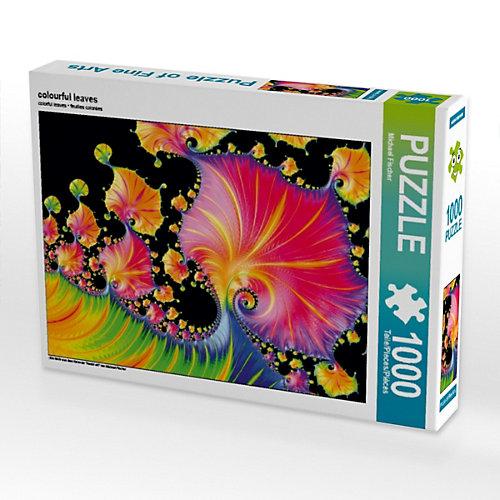 Puzzle CALVENDO Puzzle colourful leaves - 1000 Teile Foto-Puzzle glückliche Stunden Kinder