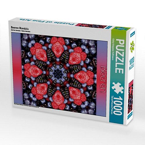 Puzzle CALVENDO Puzzle Beeren Mandala - 1000 Teile Foto-Puzzle glückliche Stunden Kinder
