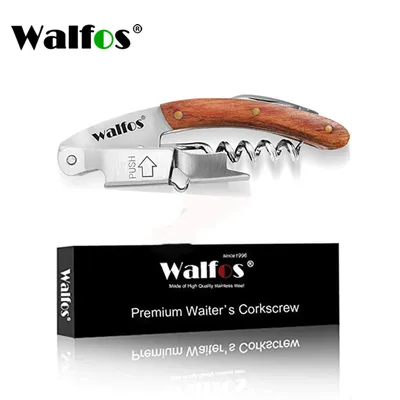 WALFOS – ouvre-bouteille multifonction en acier inoxydable serveur professionnel tire-bouchon