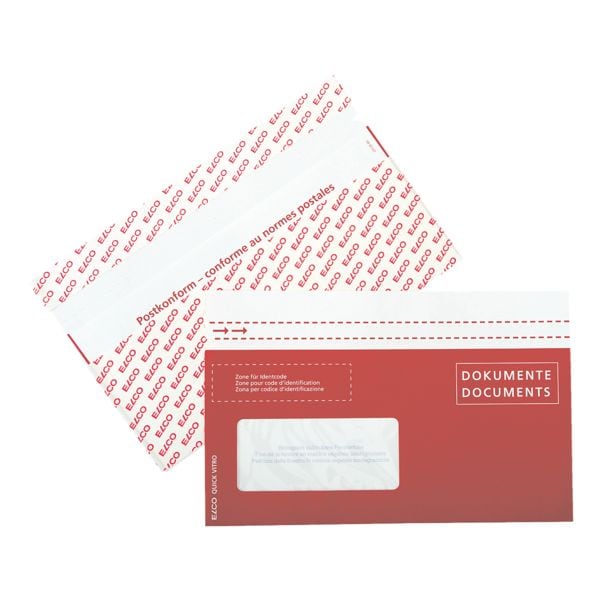 ELCO Dokumenten- und Lieferscheintasche »Quick Vitro« mit Fenster DL+, 22.9x14.4 cm Image