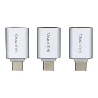 VisionTek USB C to USB A Adapter 3 Pack