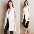 Anthropologie Jackets & Coats | 5 For $20 Anthropologie Elevenses Frayed Luna Belted Duster | Color: White | Size: Xs