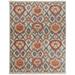 Bennet Luxe Ornamental Ikat Wool Rug, , Red Orange, 8ft-6in x 11ft-6in Area Rug - Weave & Wander BEAR6712RST000G50