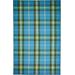 Jens Eco-Friendly PET Dhurrie, Horizon Blue/Green, 2ft x 3ft Accent Rug - Weave & Wander 883R0565BLU000P00