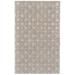 Hartford Tufted Lattice Wool Rug, Natural Tan/Oyster, 5ft x 8ft Area Rug - Weave & Wander 718R8353BGEBGEE10