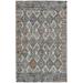 Binada Tufted Tribal Diamond Rug, Black/Orange/Teal, 8ft x 11ft Area Rug - Weave & Wander 723R8479BLKTNGG99