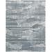 Halton Contemporary Abstract Dot Accent Rug, Teal Blue/Silver Gray, 3ft x 5ft - Weave & Wander ATLR3171BLUSLVB00