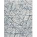 Halton Contemporary Marbled Rug, Teal Blue/Gray, 8ft x 10ft Area Rug - Weave & Wander ATLR3282AQU000F00